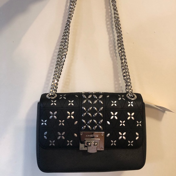 Michael Kors black purse with metallic decoration - Picture 3 of 6